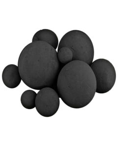 2"/4"  Black Stone Balls for 30" - Mixed | PSBBM-30