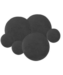 Mixed Matte Black Stone Balls 2"/4" | PSBBM